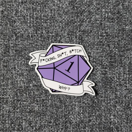 F*cking, Sh*t, B*tch Dice Sticker