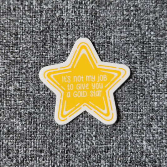 gold star sticker