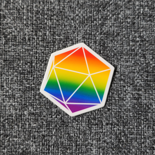 Rainbow Dice sticker