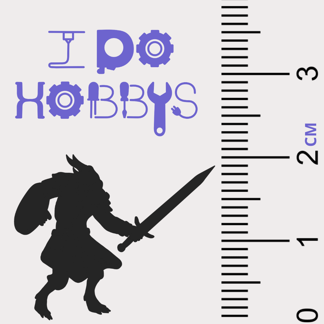 3D print a Small or Tiny D&D mini